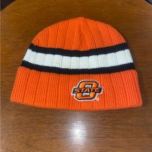 Oklahoma State University Cowboys Logo Winter Beanie Orange and White/Black